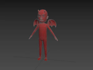 Character150 조작된 악마 3D 모델
