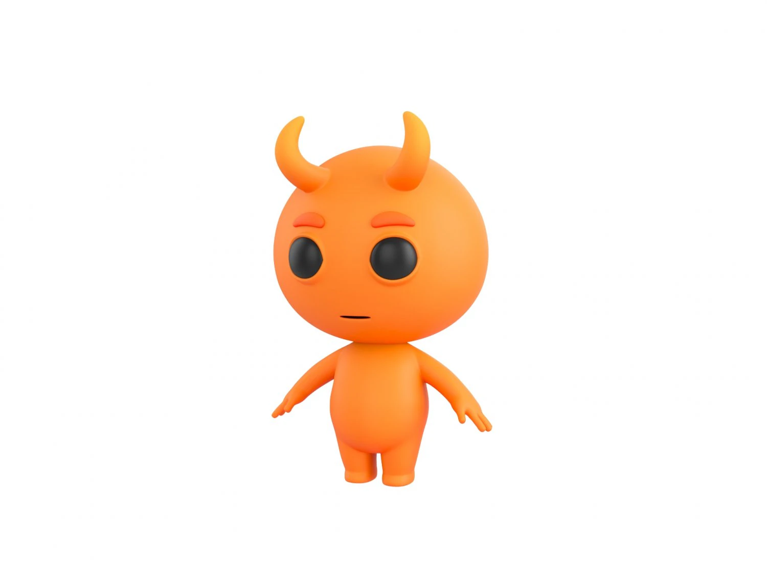 Character151 Devil 3D Model .c4d .max .obj .3ds .fbx .stl .blend 