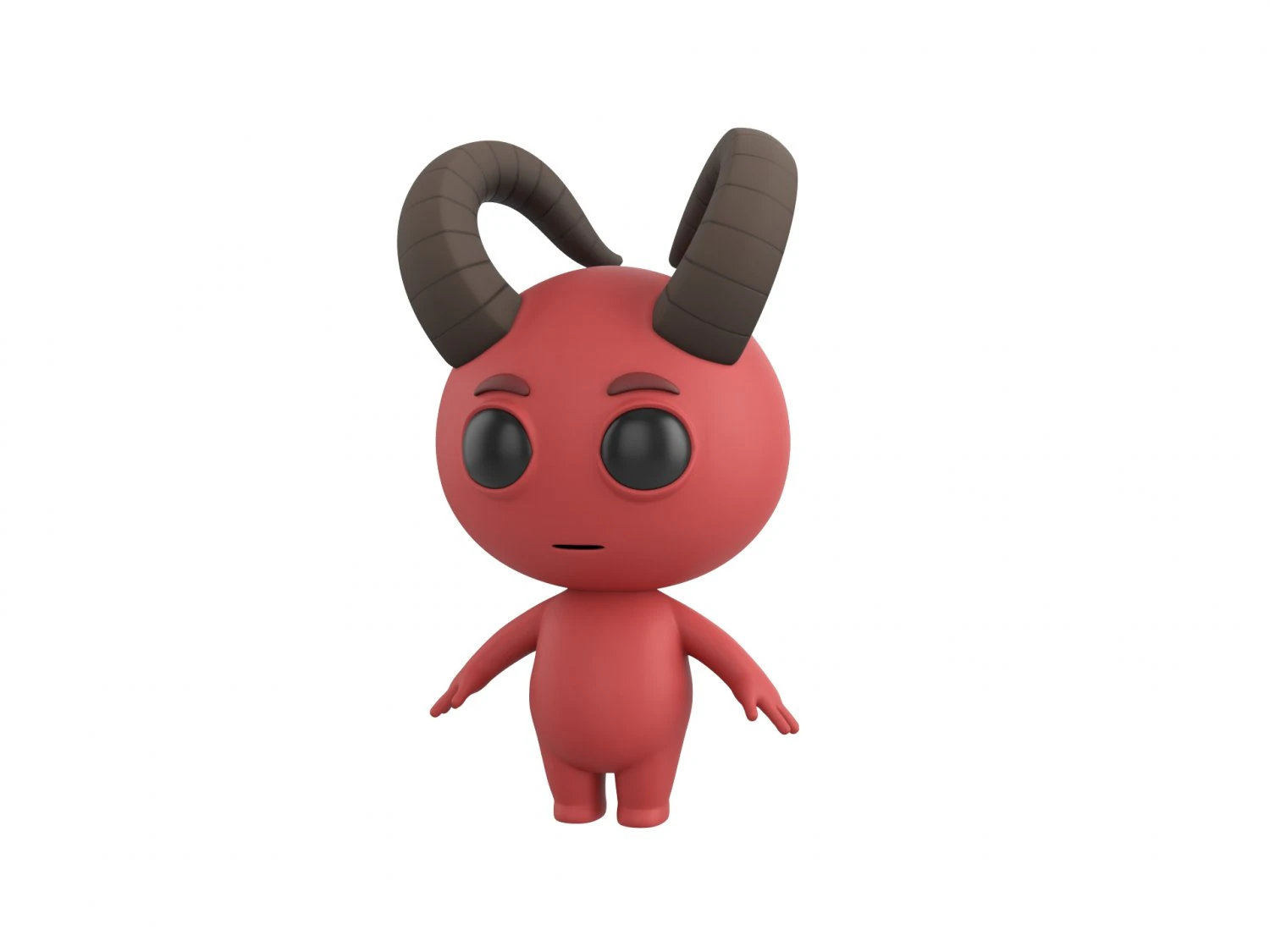 Character153 Devil 3D Model .c4d .max .obj .3ds .fbx .stl .blend 