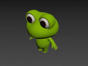 キャラクター156 カエル 3Dモデル