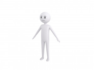 Character158 Stick Man Modelo 3D