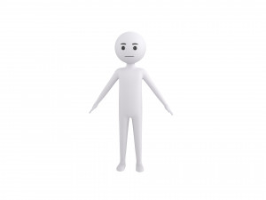 Character158 Stick Man Model 3D