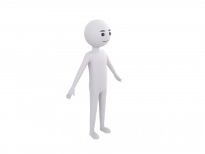 Character158 Stick Man Model 3D