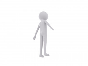 Character158 Stick Man Model 3D