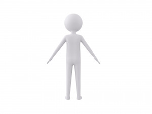 Character158 Stick Man Model 3D