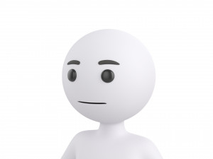 Character158 Stick Man Model 3D
