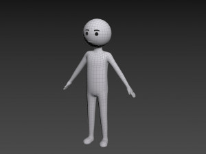 Character158 Stick Man Model 3D