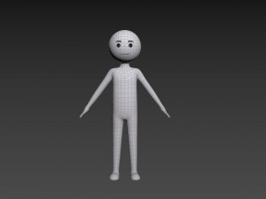 Character158 Stick Man Model 3D