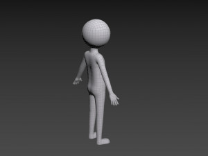 Character158 Stick Man Model 3D