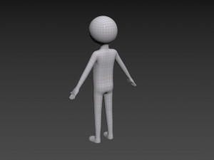 Character158 Stick Man Model 3D