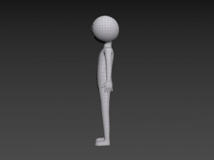 Character158 Stick Man Model 3D
