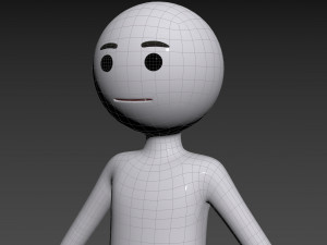 Character158 Stick Man Model 3D