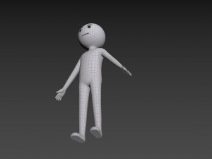Character158 Stick Man Model 3D