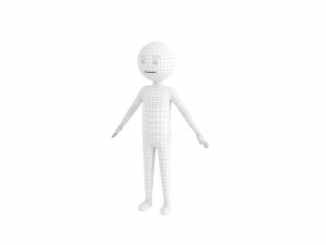 Character158 Stick Man Model 3D