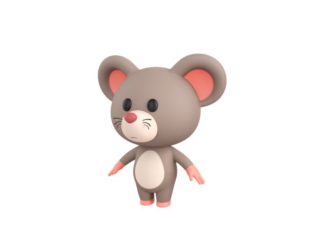 Character164 Rat Modelo 3D .c4d .max .obj .3ds .fbx .stl .blend 