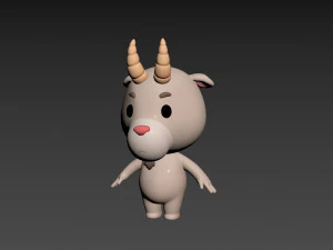 Character166 Goat 3D Model