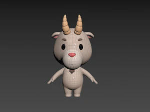 Character166 Goat 3D Model