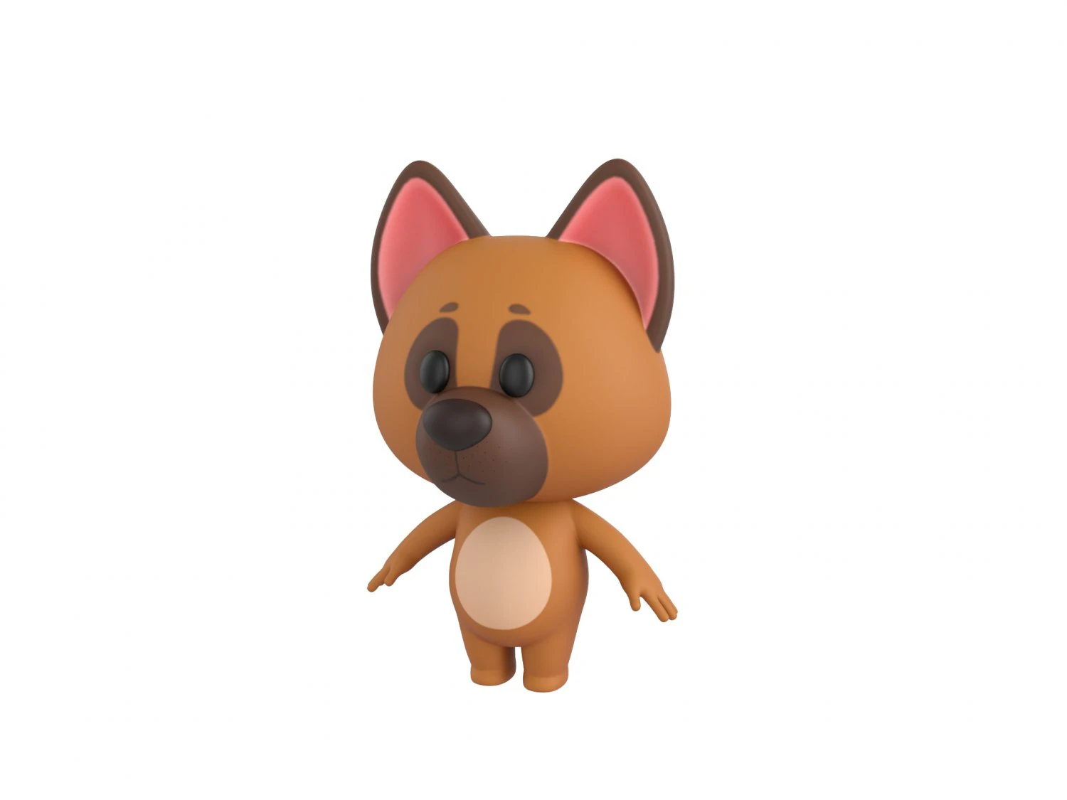 Character167 Dog 3D Model .c4d .max .obj .3ds .fbx .stl .blend 