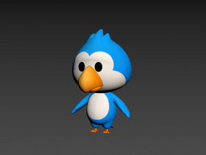 Character168 Bird Model 3D