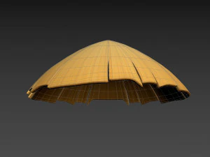 Prop033 Бамбуковий капелюх 3D Модель