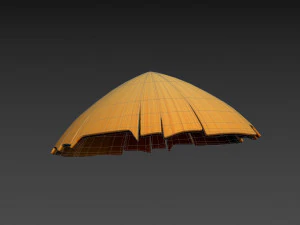 Prop033 Бамбуковий капелюх 3D Модель