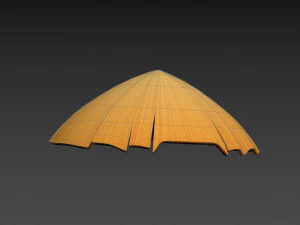 Prop033 Бамбуковий капелюх 3D Модель