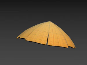 Prop033 Бамбуковий капелюх 3D Модель