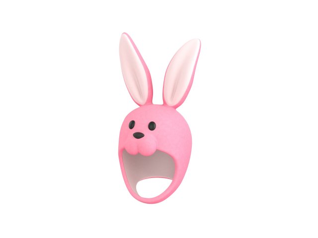 Prop035 Rabbit Hat 3D 모델 .c4d .max .obj .3ds .fbx .stl .blend 