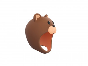 Prop036 Bear Hat 3Dモデル