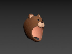 Prop036 Bear Hat 3Dモデル