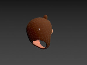 Prop036 Bear Hat 3Dモデル
