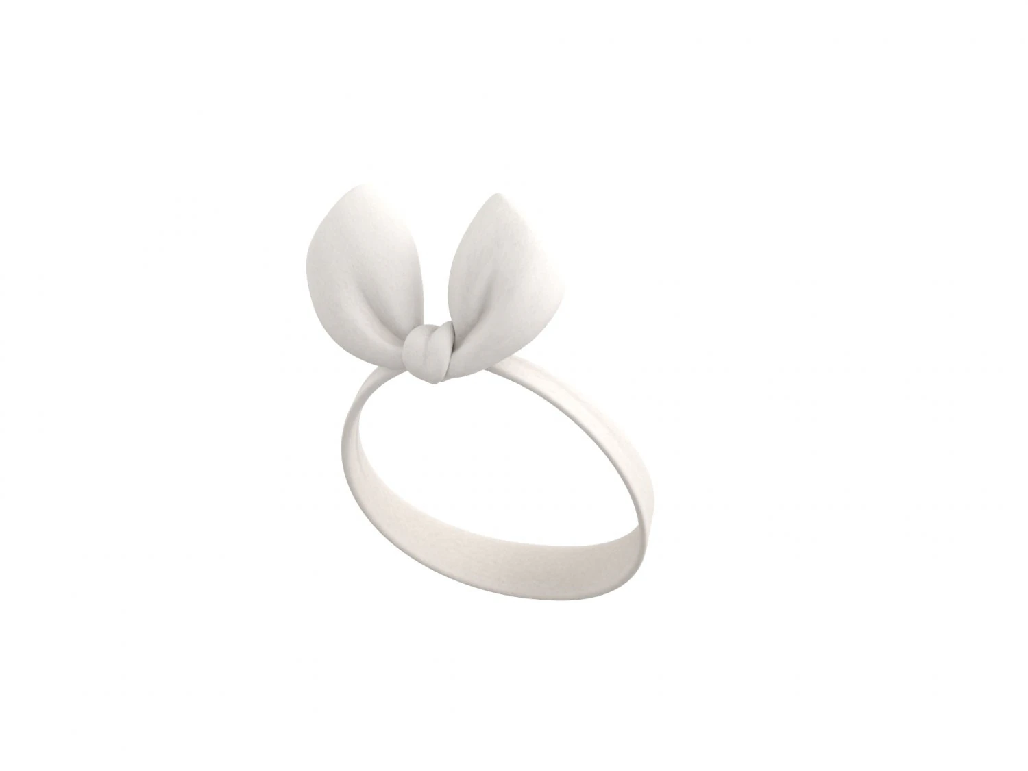 Prop038 White Headband 3D Model .c4d .max .obj .3ds .fbx .stl .blend 