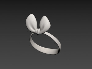 Prop038 White Headband 3D Model