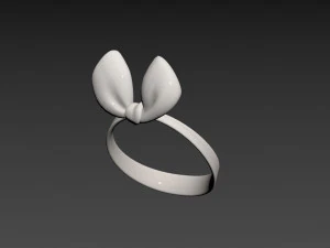 Prop038 White Headband 3D Model