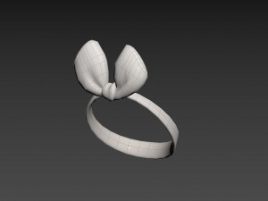 Prop038 White Headband 3D Model