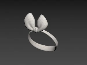 Prop038 White Headband 3D Model
