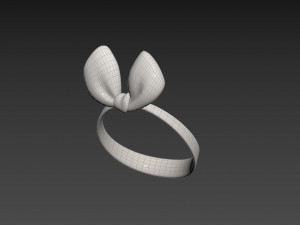 Prop038 White Headband 3D Model