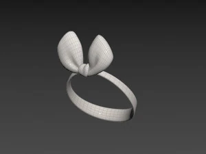 Prop038 White Headband 3D Model