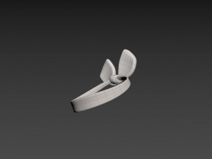 Prop038 White Headband 3D Model