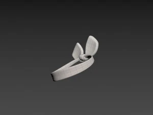 Prop038 White Headband 3D Model