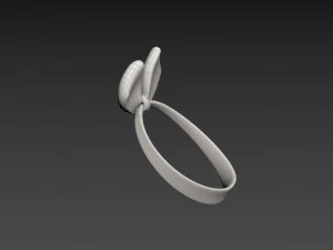 Prop038 White Headband 3D Model