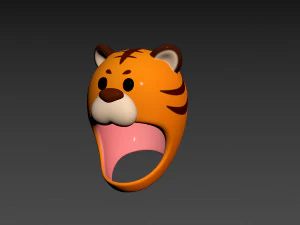 Prop040 Tiger Hat 3D Model