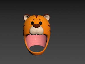 Prop040 Tiger Hat Modelo 3D