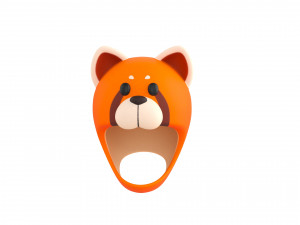 Prop043 Red Panda Hat 3D 模型