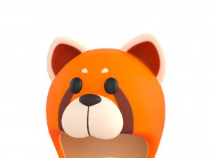Prop043 Red Panda Hat 3D Model