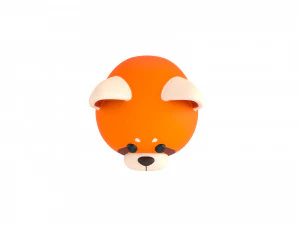 Prop043 Red Panda Hat 3D Model