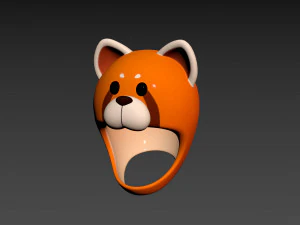 Prop043 Red Panda Hat 3D Model
