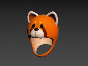 Prop043 Red Panda Hat 3D 模型