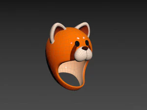 Prop043 Red Panda Hat 3D Model