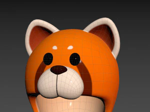 Prop043 Red Panda Hat 3D Model